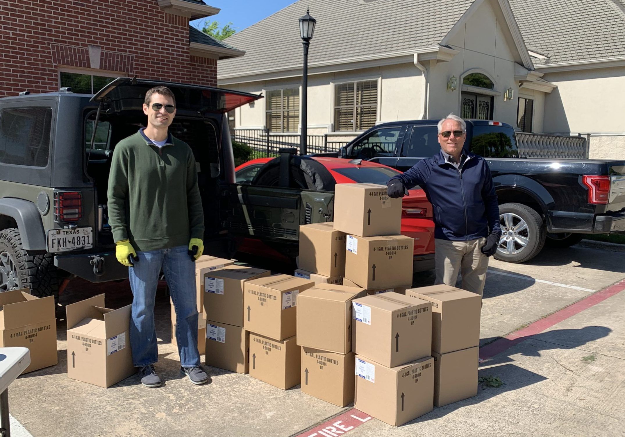 Dallas Builders Association Hand Sanitizer Distribution