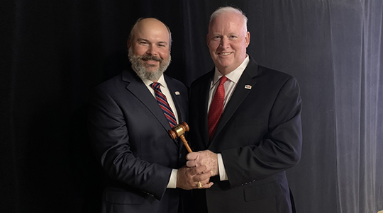 Justin Webb presents President