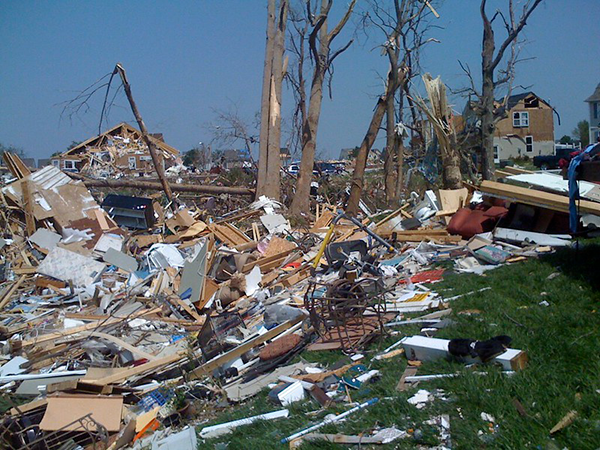 tornado damage