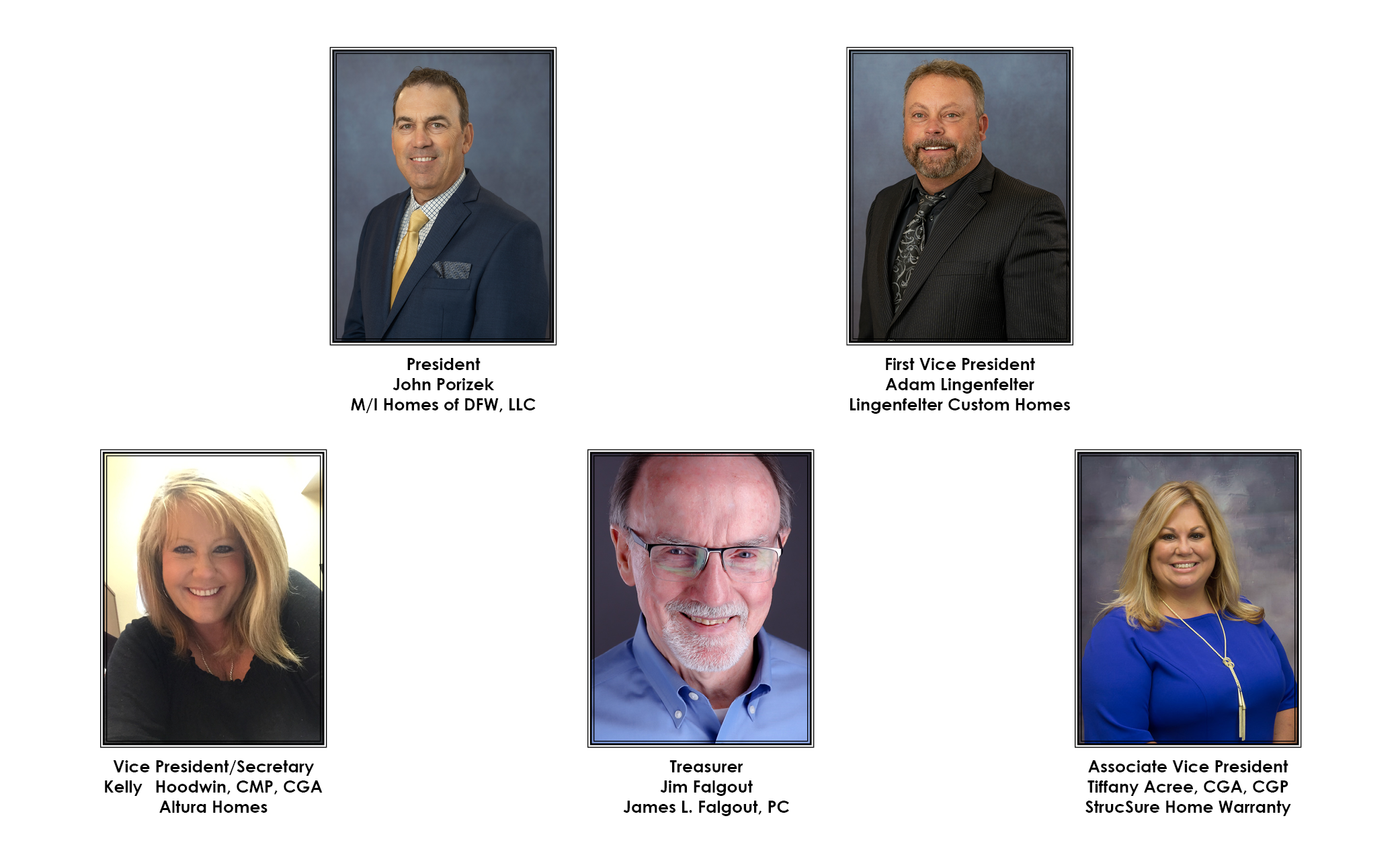 2023 Dallas Builders Association Officers