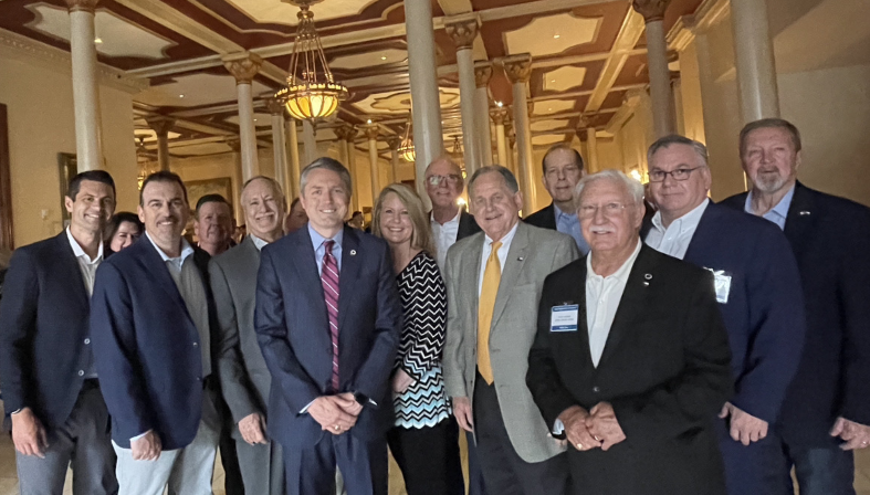 Dallas BA delegates with Rep. Brian Harrison