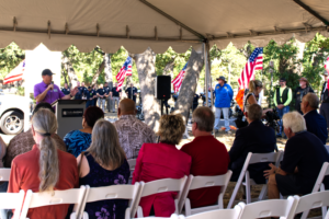 John Porizek speaks at OPFH groundbreaking for Sgt. Lelea