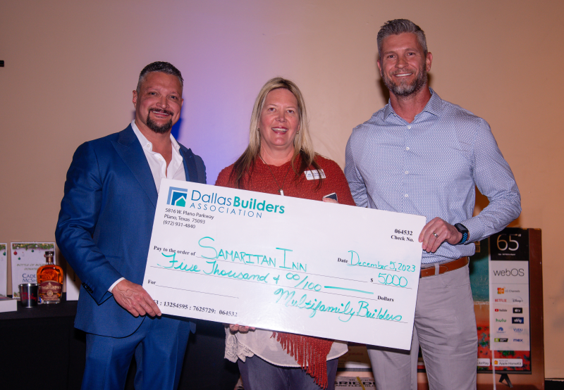 Multifamily Builders Council makes presentation to Samaritan Inn