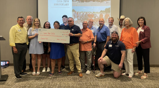 2025 Metro East Check Presentation to Lone Star Casa