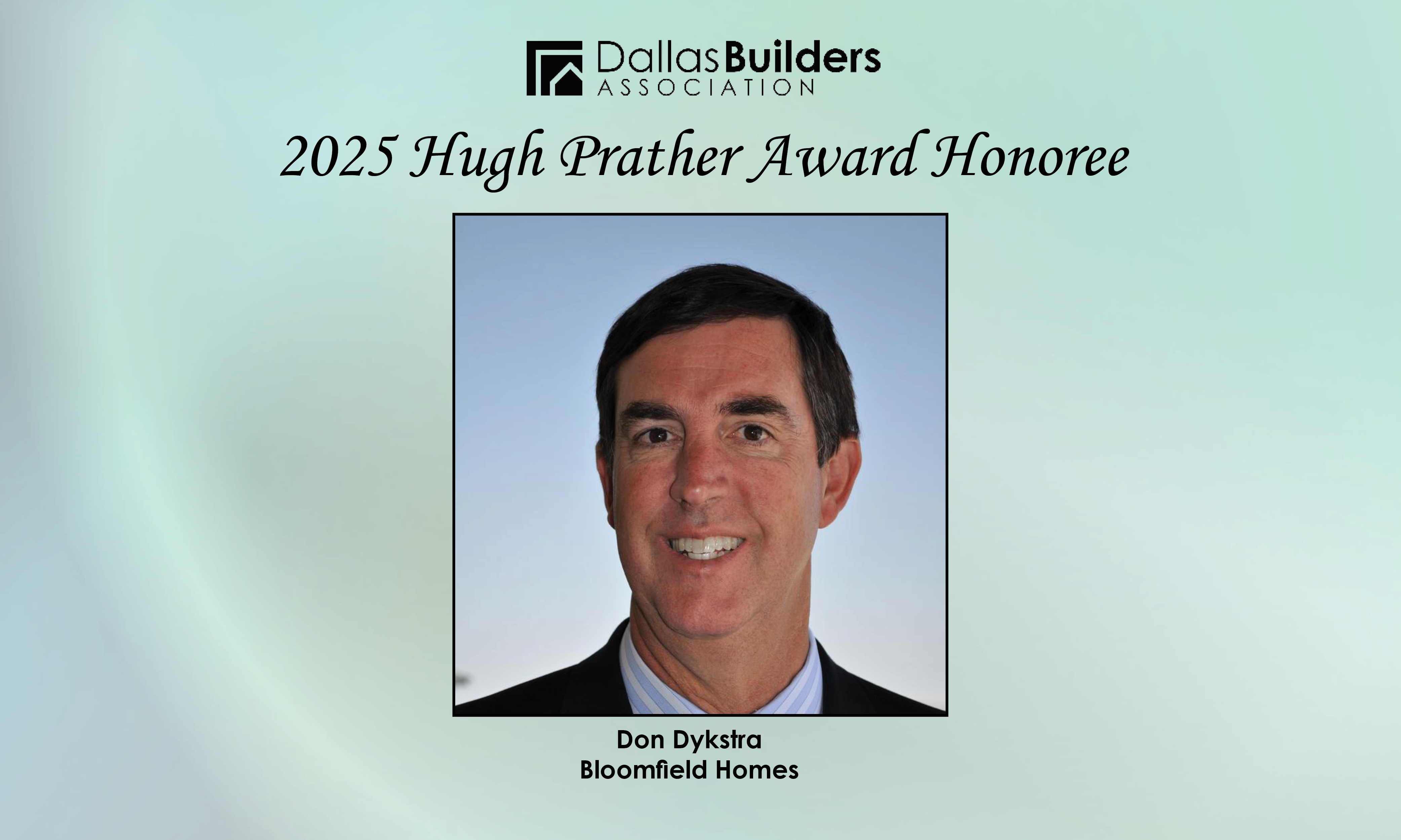 Don Dystra - Hugh Prather Award 2025